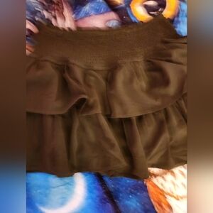 Green Ruffled Skirt Shorts Xl